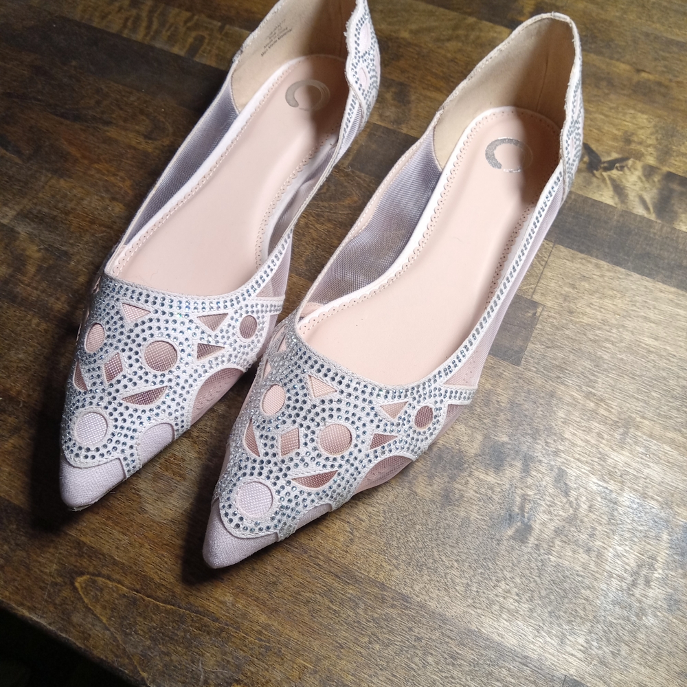 Journee Collection Pink Mesh Loafers